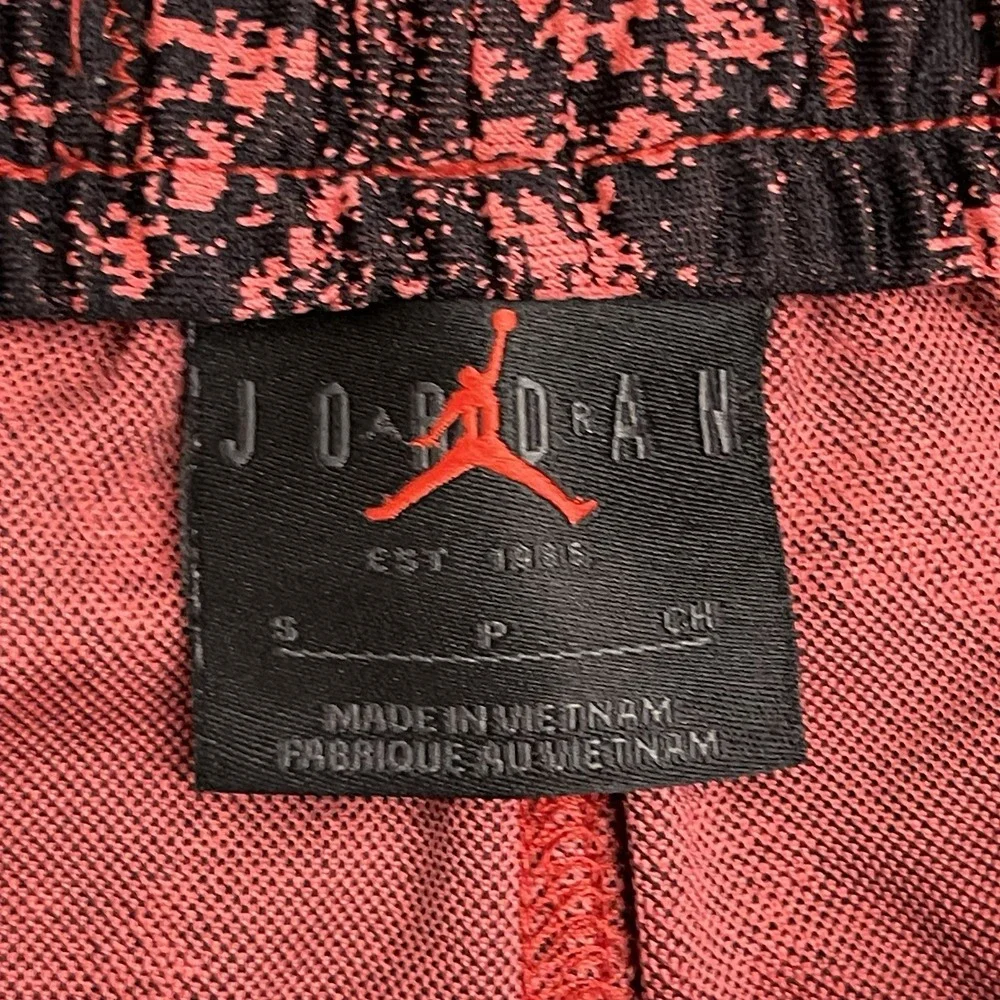 Air Jordan Nike Diamond Basketball Shorts Mens Sz S White Red